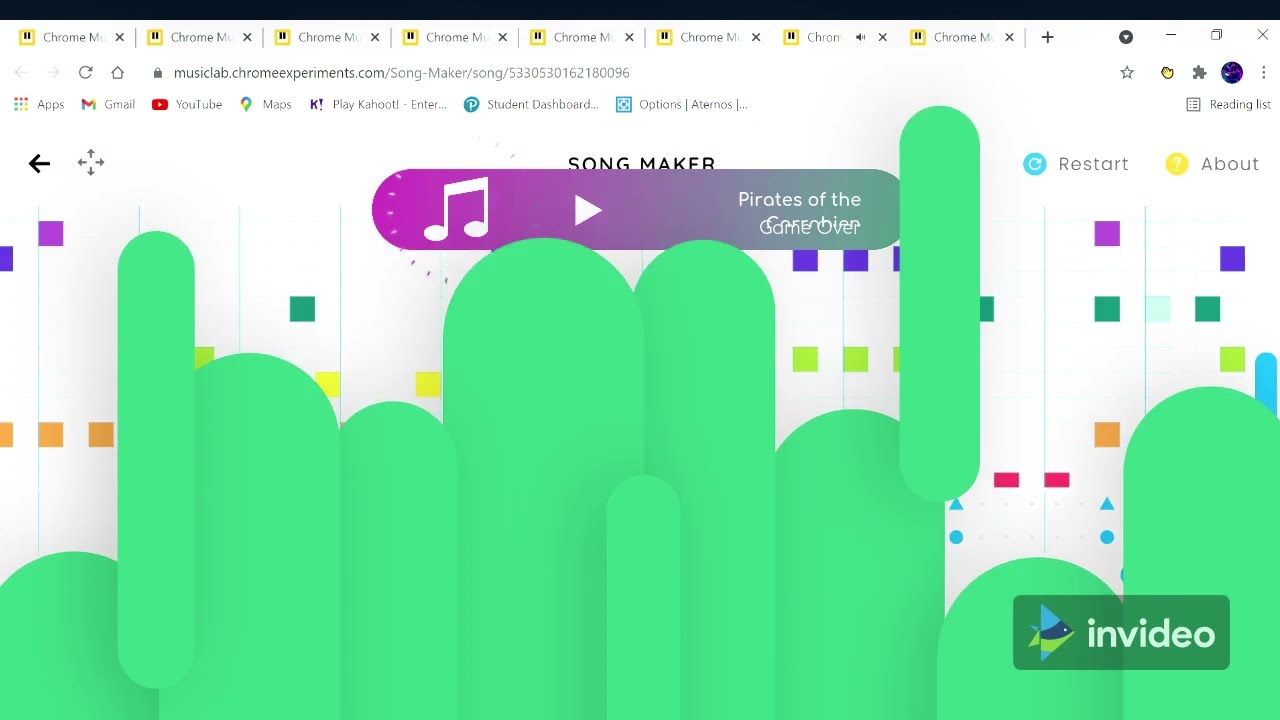 Meme songs on chrome music lab YouTube