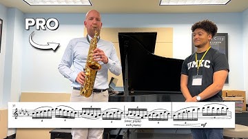 Classical Sax Pro Gives Me a Lesson!