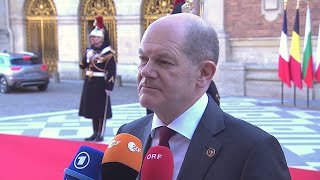 10.03.2022 - Olaf Scholz - Krieg Russland/Ukraine (EU-Gipfel in Versailles / 1. Tag / davor)