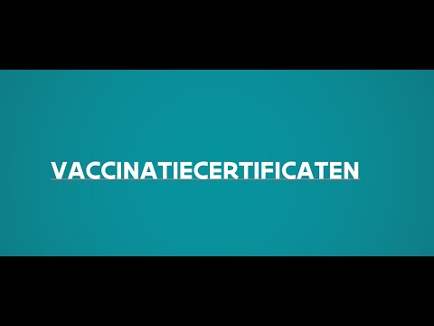 Toelichting vaccinatiecertificaten