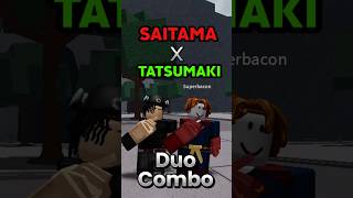 Saitama X Tatsumaki Combo || The Strongest Battleground #strongestbattlegrounds #roblox #pvp