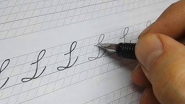 Spencerian script tutorial - Capital L