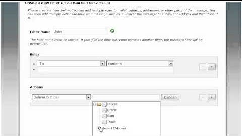 How to setup email filters in cPanel 11.32 x3 (2012)