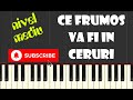 🎹 Ce frumos va fi în ceruri | Fratii Strugariu (tutorial PIAN - nivel mediu)