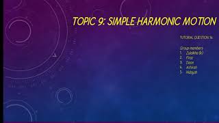 TOPIC 9: SIMPLE HARMONIC MOTION_PHYSICS