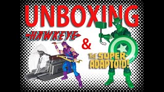 Unboxing Marvel Legends Hawkeye with Sky Cycle & The Super Adaptoid Hasbro Action Figures