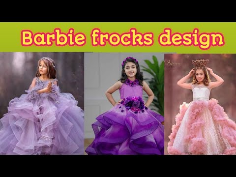 Baby Girls Barbie Frock Design By (Usman Saeed) -