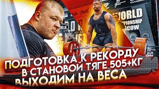 Подготовка к Рекорду в Становой Тяге 505+кг/Выходим на веса