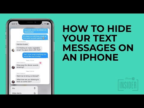 Is there an app to hide text messages on iPhone?