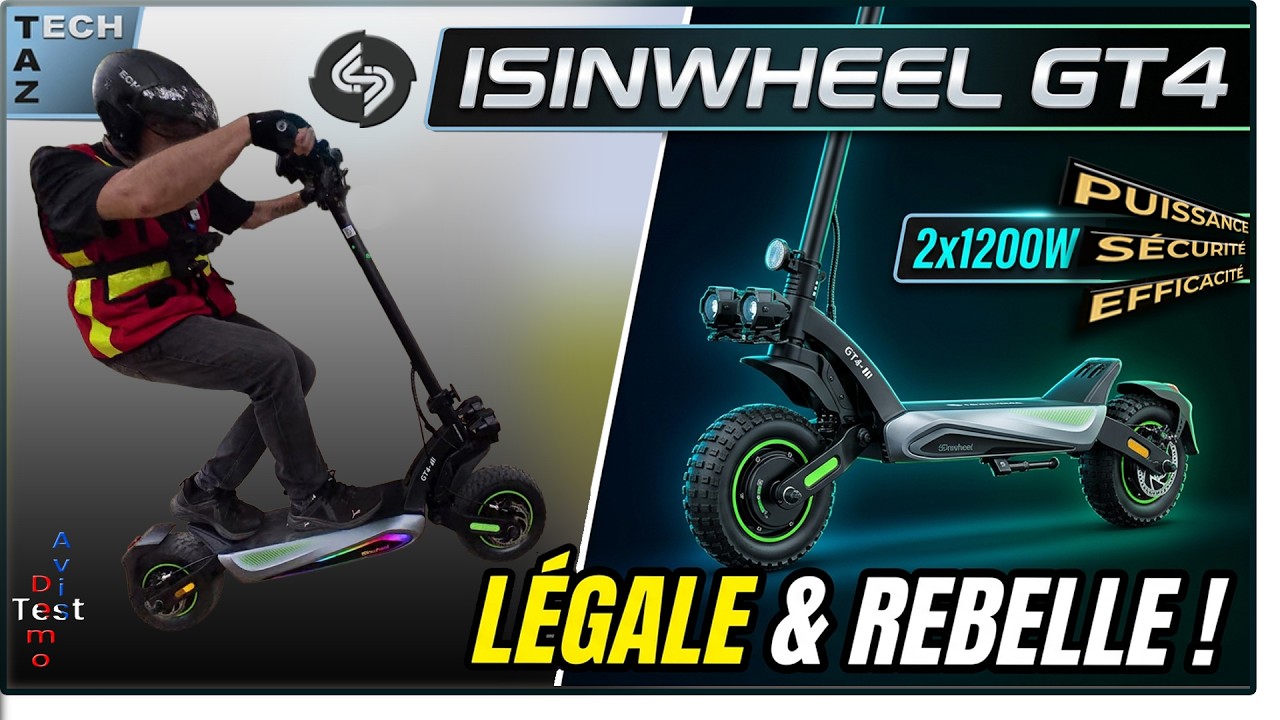 ISINWHEEL GT4 Hyper Trott double moteur - Test & Avis - Légale et Rebelle !