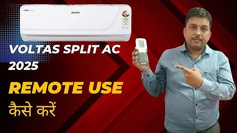 Voltas Split Ac Remote 2025 | how to use Voltas Ac Remote Setting | Full Detail Voltas Ac Remote