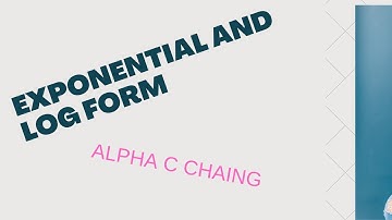 Exponential and log function  10.4