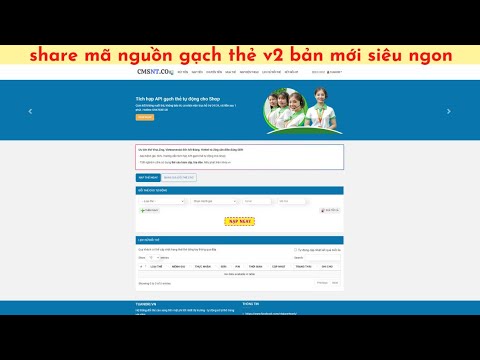Video Share Code Web Gạch Thẻ Cào Bản Vip | Nạp , rút Tự... - youtube