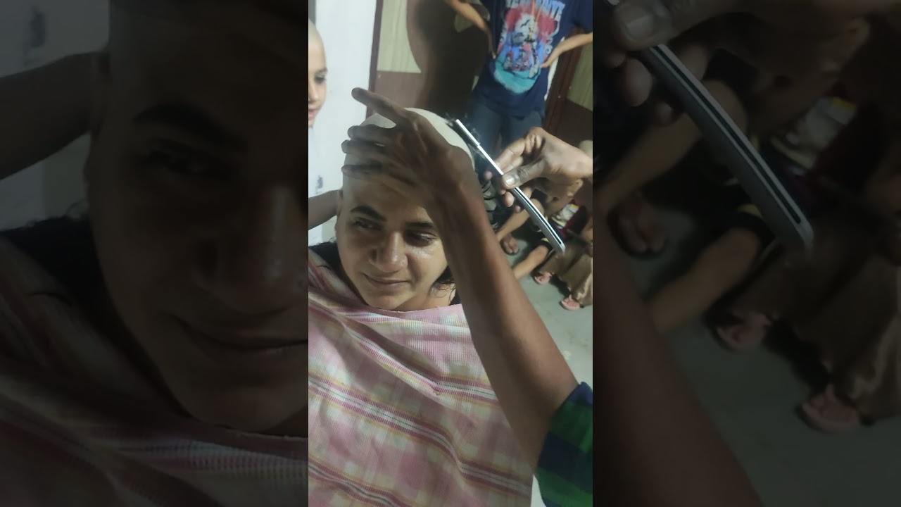 beautiful women headshave at home ( full video link in description ) please watch frnds