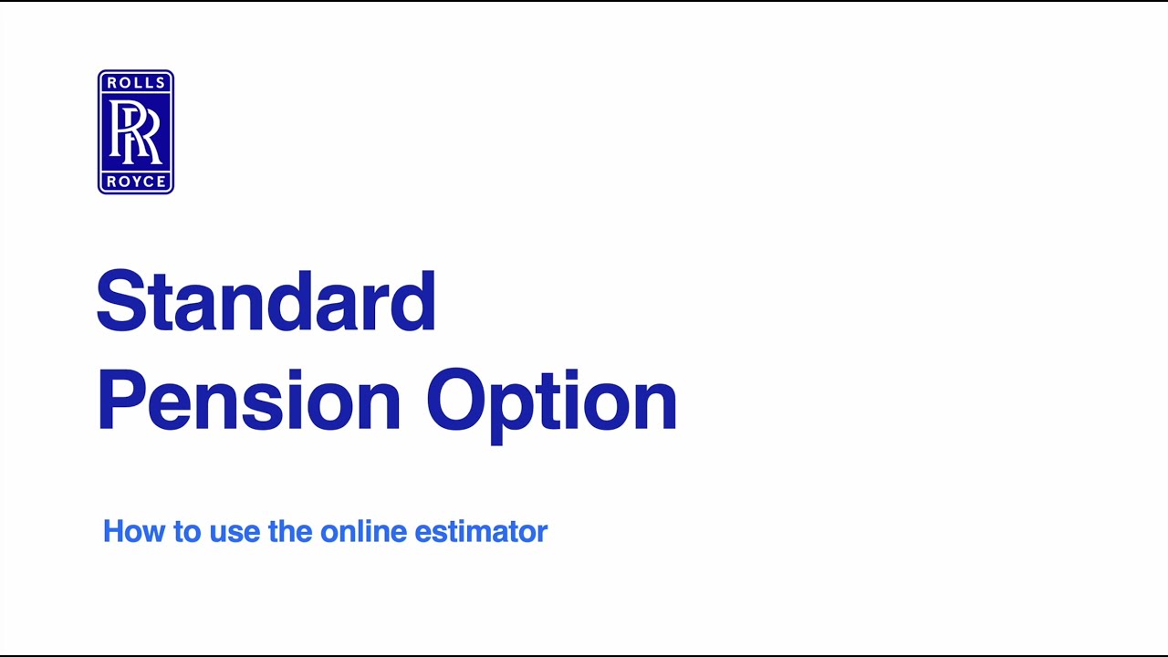 Standard pension option YouTube