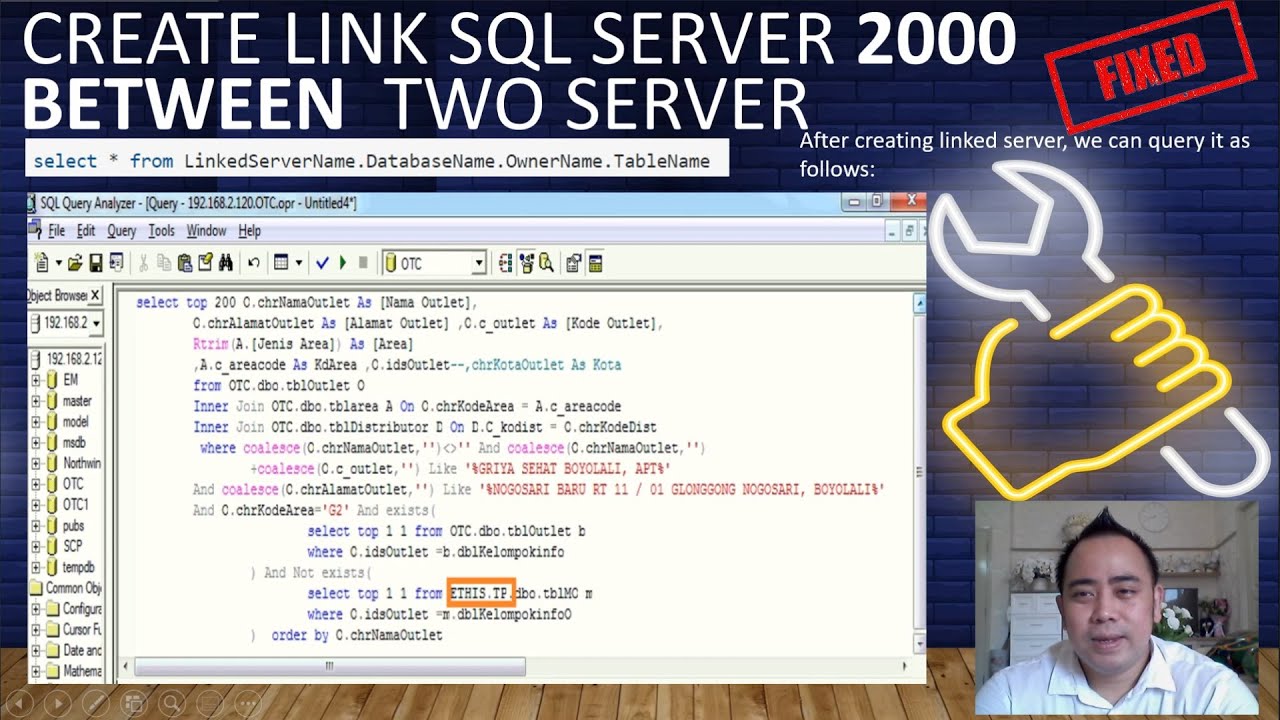 How to Link Two SQL Server Database From Different Server - YouTube