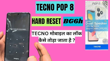 Tecno pop 8 / BG6h Hard reset #pop8 #pop8hardreset #bg6hhardreset #bg6h
