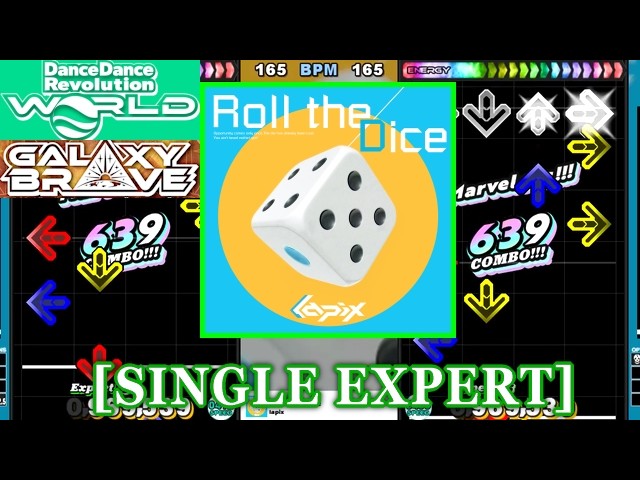 DDR WORLD】 Roll the Dice / lapix [SINGLE EXPERT] 譜面確認+Clap