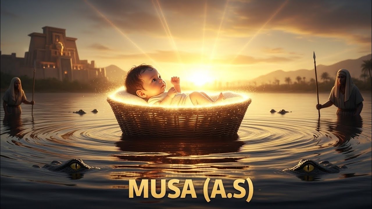 Zulm Ke Saaye Mein Paida — Musa (AS) Ki Bachpan Ki Kahani | Fir’awn Ki Talaash Aur Allah Ki Hifazat