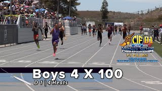 2021 TF - CIF-ss Prelims (D1) - 4x100 Relay (Boys, 4 heats)