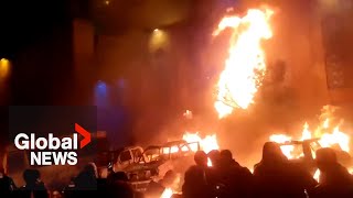 Iran protests: "Near total” internet blackout as demonstrations enter 12th day
