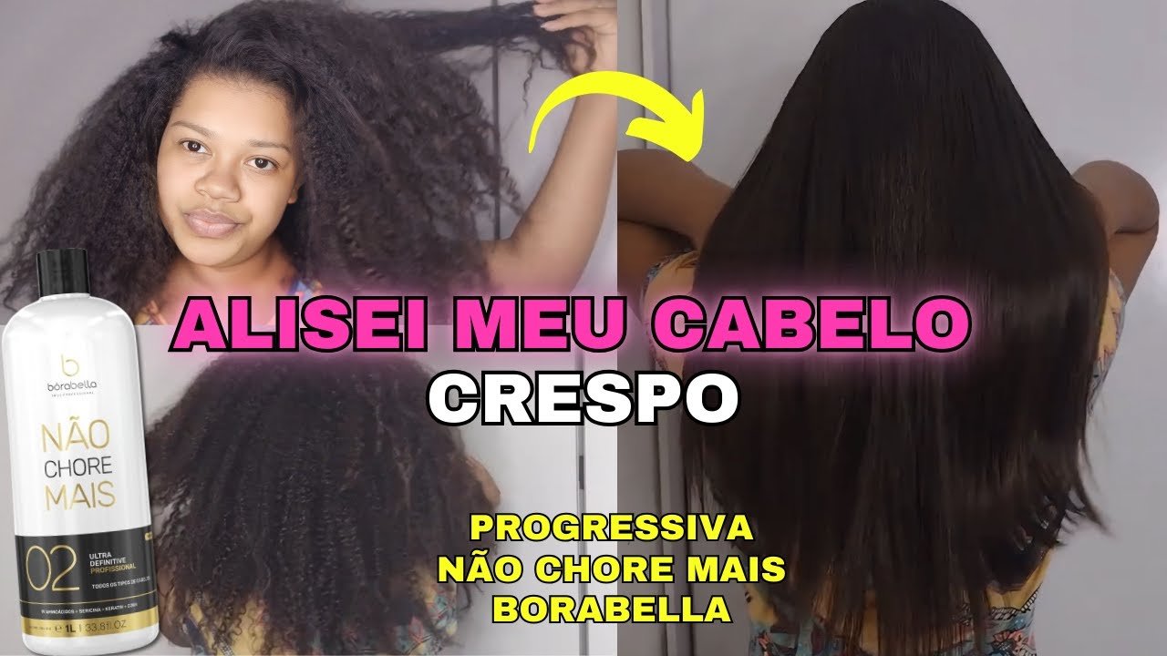 ALISEI MEU CABELO CACHEADO/CRESPO PROGRESSIVA NÃO CHORE MAIS DA BORABELLA  depois de 4 anos