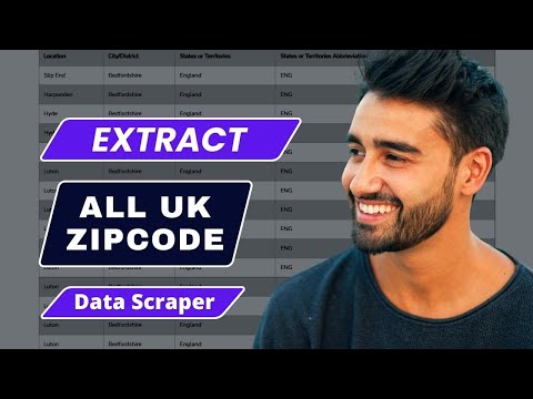 Tutorial On Data Scraping For Extracting Uk Zip Code List