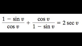 (1 - sin) / cos + cos / (1 - sin) = 2 * sec