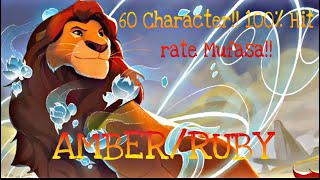 60 CHARACTER MUFASA AMBER/RUBY DECK PROFILE!! #lorcana #lorcanatcg #disney #disneytcg #tcg