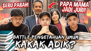 BATTLE PENGETAHUAN & CERDAS CERMAT JEROME VS KAKAK ADIK! NGAKAK 😂