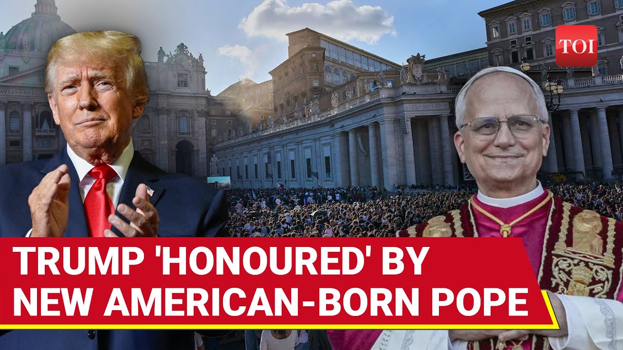 Trump’s Stunning Response To First-Ever American Pope; Pope Leo XIV Addresses The World | Watch