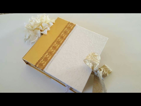 elegant-wedding-guest-book-inspired-by-mini-albums