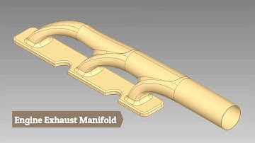 Engine Exhaust Manifold || Autodesk Inventor Tutorial