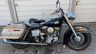 Starting up a 1965 Panhead FLH