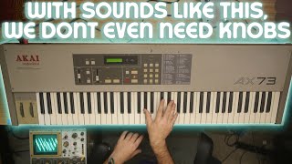 鍵盤楽器 AKAI AX73 w/Hard case Vintage Akai AX73 Analog Synthesizer Keyboard NOT-TESTED
