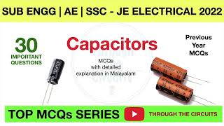 Capacitors MCQs | Top MCQ Series | detailed explanation in Malayalam | Through The Circuits