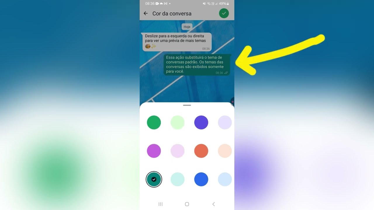 COMO MUDAR O TEMA DAS CONVERSAS NO WHATSAPP - YouTube