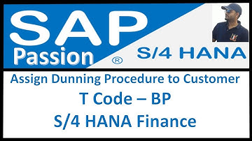 Assign Dunning Procedure to Customer | T Code – BP | SAP S4 HANA Finance