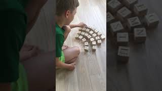 Fun with English Wooden Alphabet Blocks – Perfect for Learning! #englishalphabet