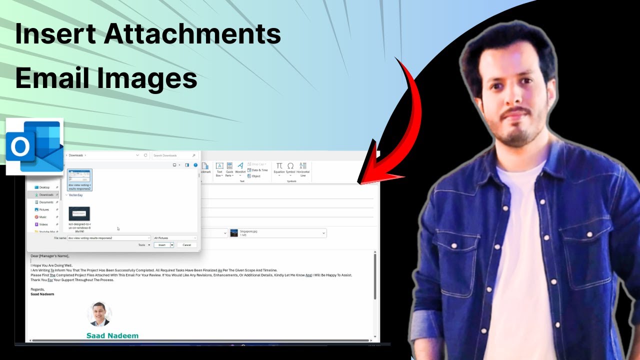 How To Insert Attachments and Pictures in Emails Using Microsoft ...