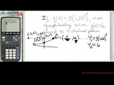38.  Use Calc Intersect to find x-value
