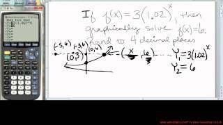 Information 38.  Use Calc Intersect to find x-value Update
