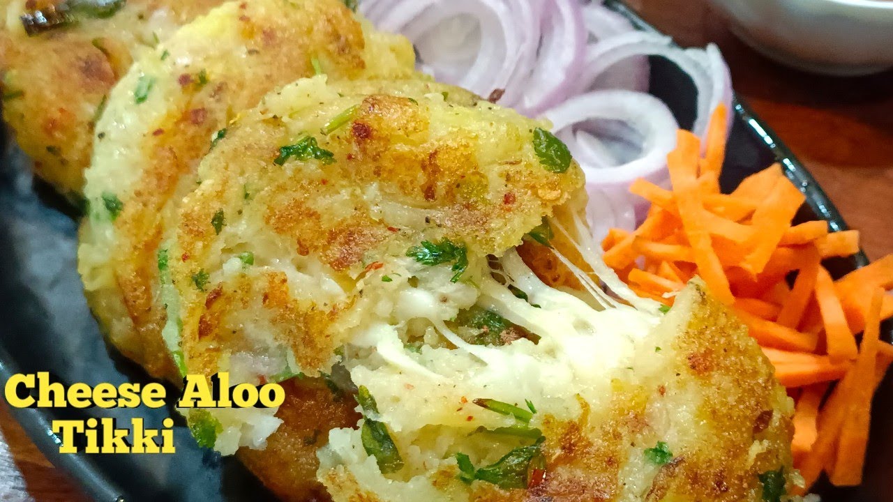Cheese tikki chaat