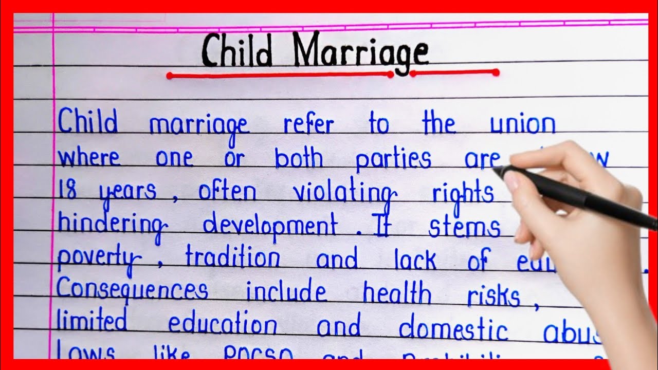 Essay on Child Marriage || Child Marriage Essay in English || Short Paragraph on Child Marriage ||