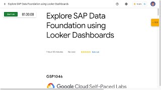 Explore SAP Data Foundation using Looker Dashboards GSP1046