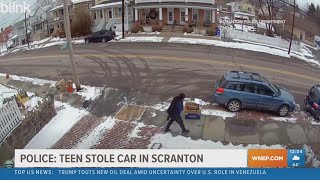 Teen charged in connection with vehicle theft in Scranton