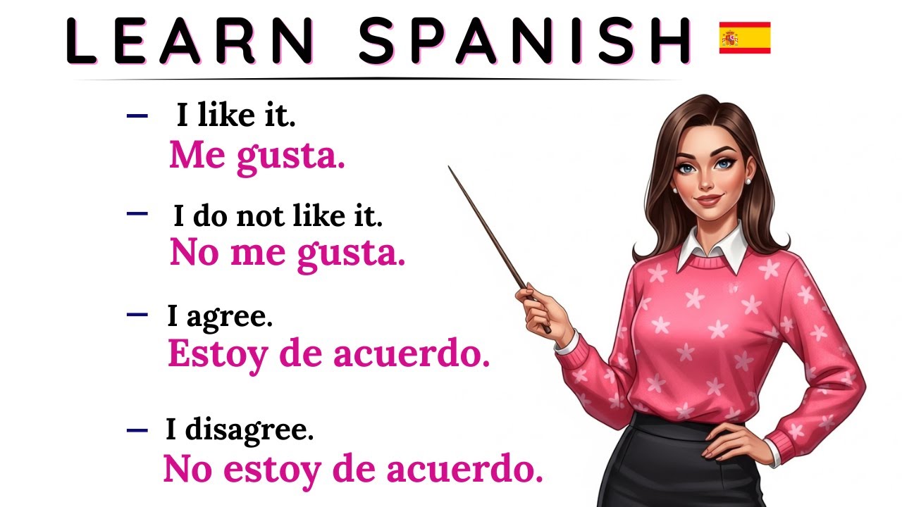 Spanish Phrases You Must Know | Daily Spanish for Beginners |  learn Spanish | Aprender Español