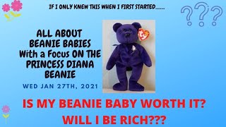 Princess Diana TY Beanie Baby Worth Money??? Focus On the Princess Diana Beanie Baby- BEGINNER GUIDE