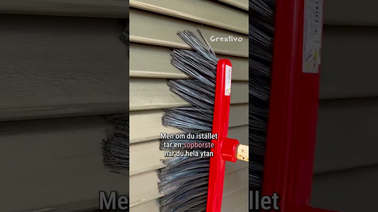 Prova att rengöra dina persienner med en sopborste 🤩