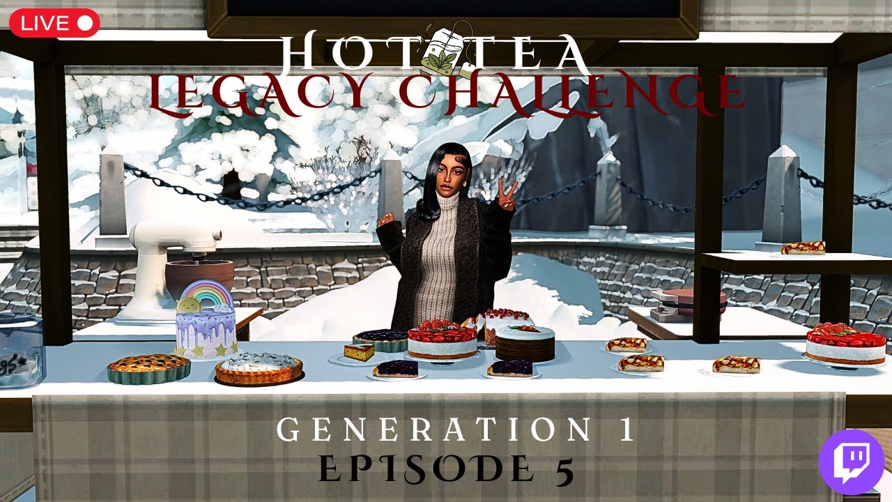 Pregnant by Mortimer Goth…and broke💸| Hot Tea Legacy Challenge EP.5. Gen 1